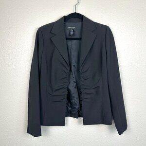 Kenneth Cole Ruched Closure Blazer - Black - Sz 6